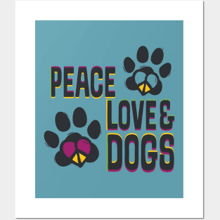 Peace Love Dogs Posters and Art